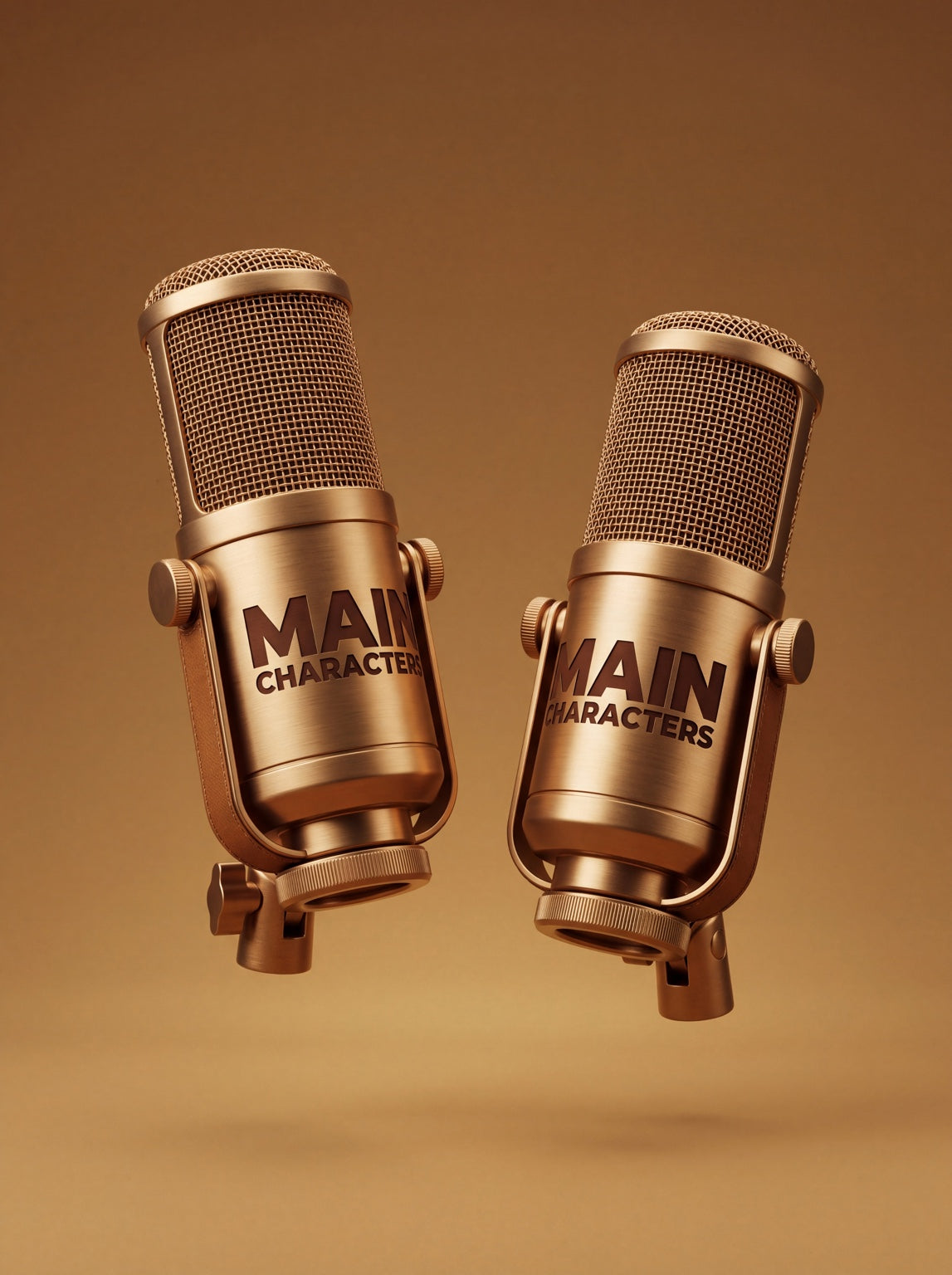 Bronze Main Characters microphones